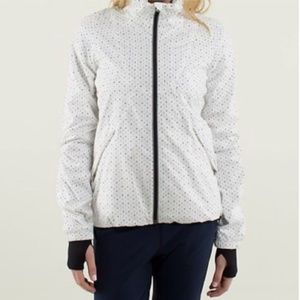 lululemon Hustle Jacket in Chevron Dot Size 4
